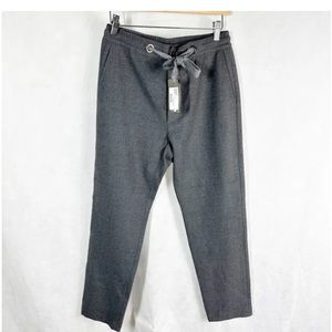 Eleventy Womens High Rise Wool Pants Size US 2 Gray
